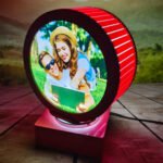 Revolving LED Photo Frame – Round