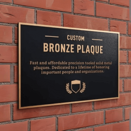 Metal Plaque - Bronze