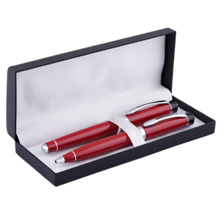 Red Pen Designer Premium Collection Set of 2 Gift for Working Men and Women with Box