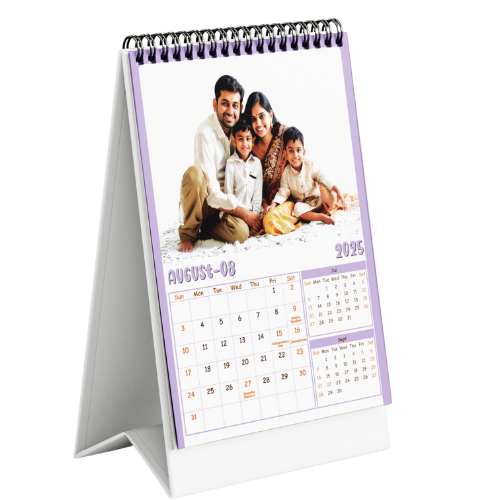 Customized Desk Calendar 2025 |Table Calendar| 260 GSM paper |HD print